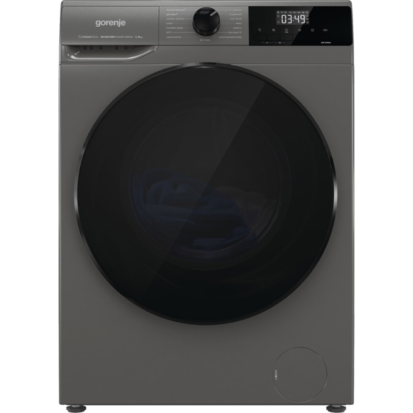 სარეცხი მანქანა Gorenje W2NHAI94APS/C, 9Kg, 1400 Rpm, 75Db, Washing Machine, Black/Gray