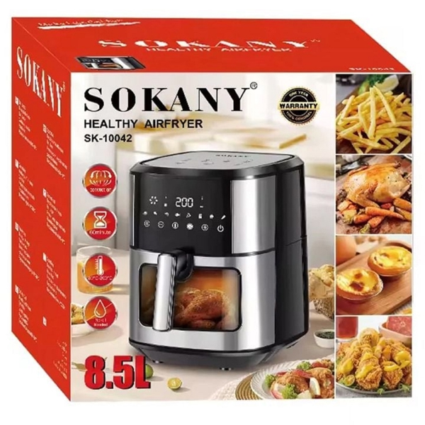 Sokany SK-10042, 1800W, 8.5L, Black/Silver