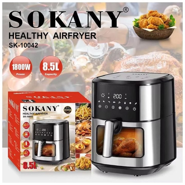 Sokany SK-10042, 1800W, 8.5L, Black/Silver