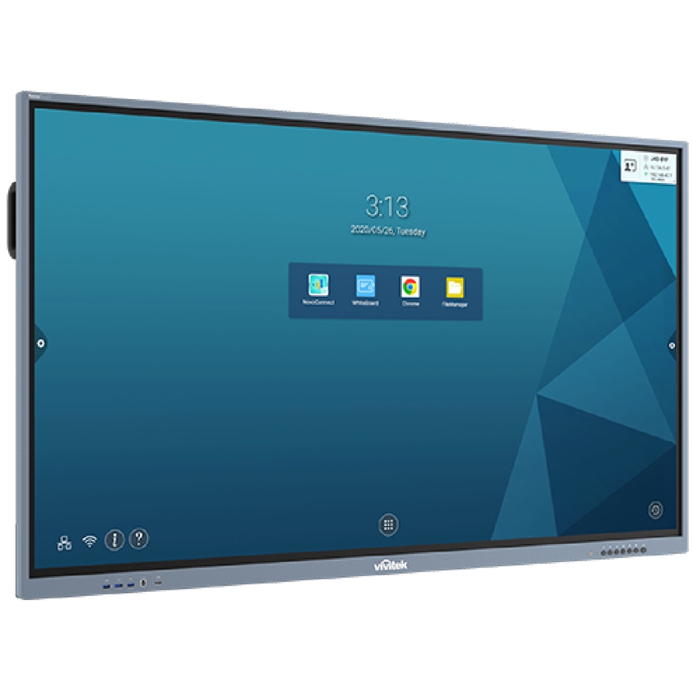 Vivitek NovoTouch BK652i, Interactive Panel 65", Android v13.0, RAM 4GB, 32GB, Smart Board, Silver