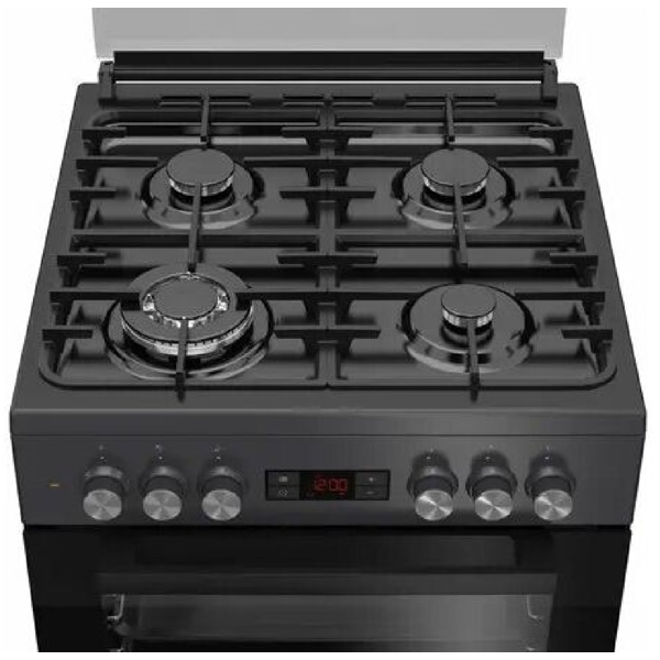 გაზქურა Beko FSM 62320 SAC, 4 Gas, Oven, Black