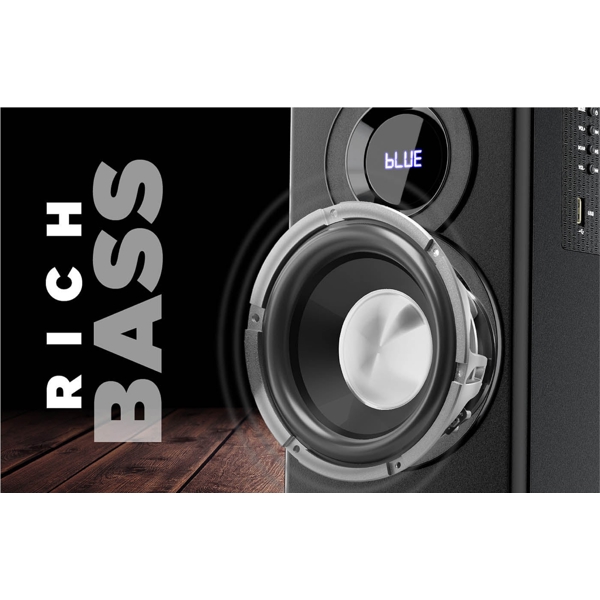 დინამიკი Intex TW-11803 FMUB, 100W, USB, FM, AUX, BT, Speakers, Black