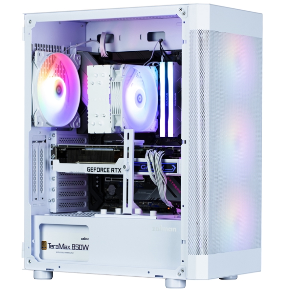 Zalman I4TGWHITE, Computer Case, MidT, ATX, Mini-ITX, Micro-ATX, SB 2.0, USB 3.0, White
