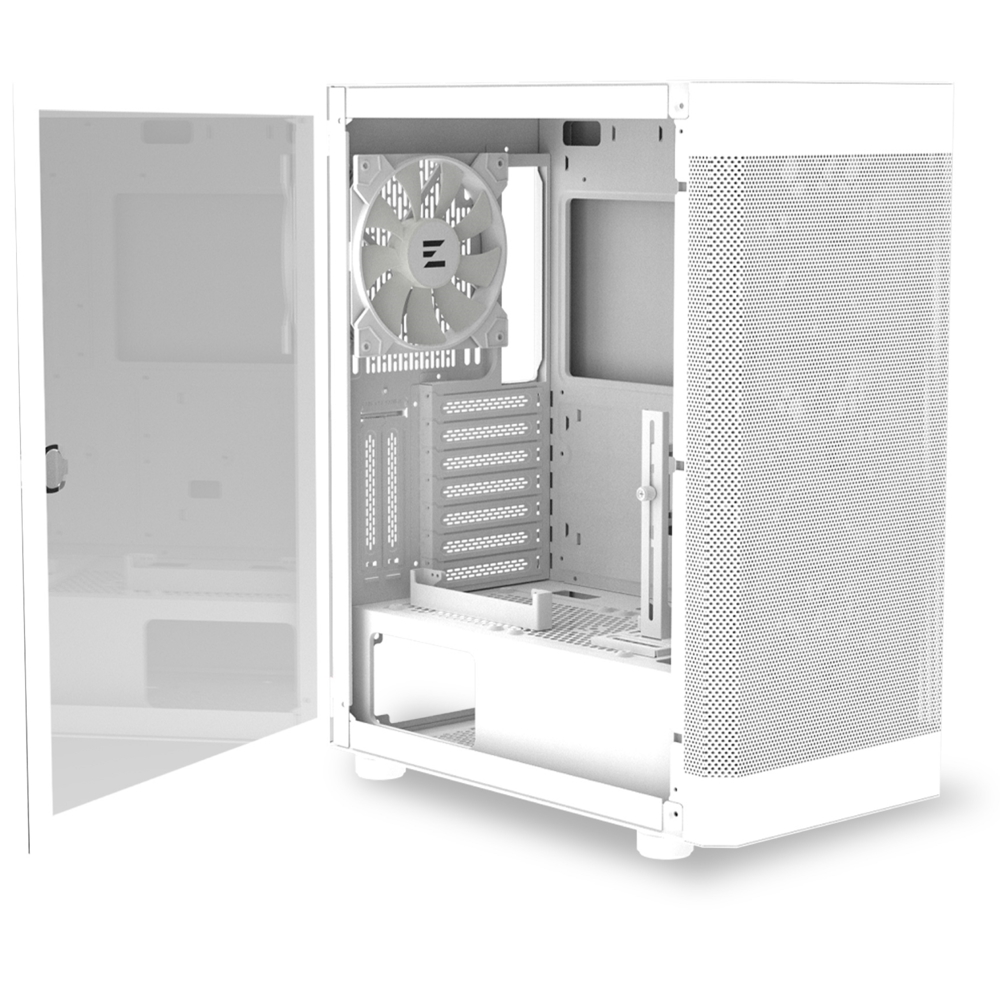 Zalman I4TGWHITE, Computer Case, MidT, ATX, Mini-ITX, Micro-ATX, SB 2.0, USB 3.0, White