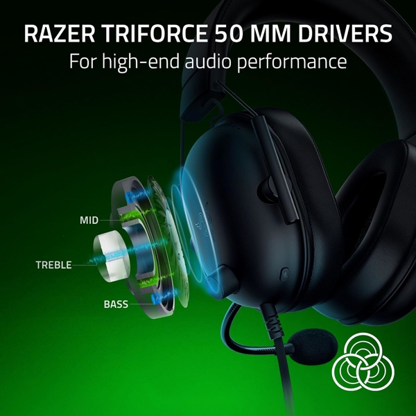 ყურსასმენი Razer RZ04-03240900-R3M1 BlackShark V2 X, Gaming Headset, Wired, 3.5mm, Black