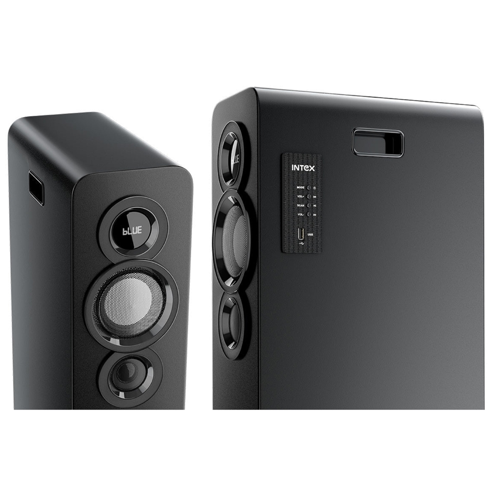 Intex TW-13501 FMUB, 140W, USB, FM, AUX, BT, Speakers, Black