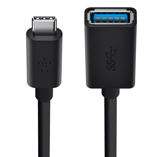 USB ადაპტერი Belkin F2CU036btBLK, USB-C To USB-A, Adapter, Black