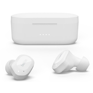 Belkin AUC005BTWH Soundform Play, Earbuds, Wireless, Bluetooth, White