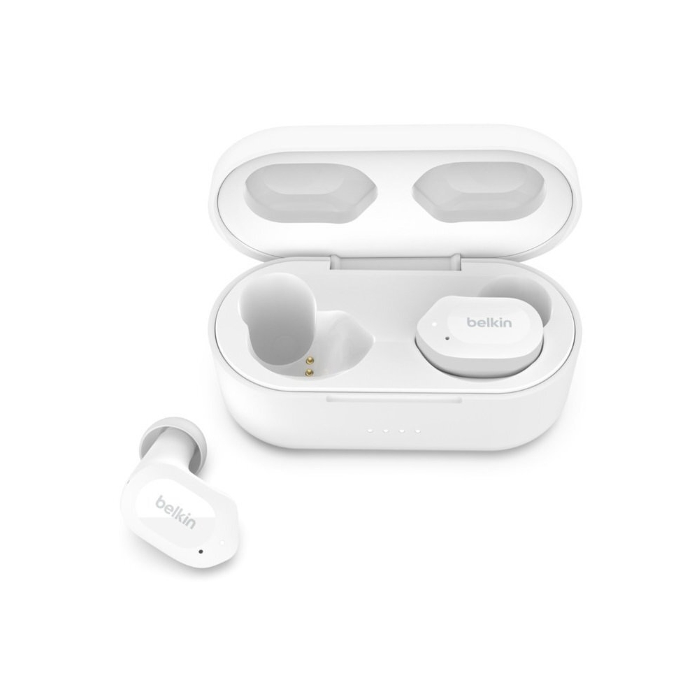 Belkin AUC005BTWH Soundform Play, Earbuds, Wireless, Bluetooth, White