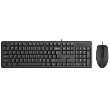 კლავიატურა+მაუსი A4Tech KR-3330/KR-3330S, Wired, USB, Keyboard And Mouse, Black