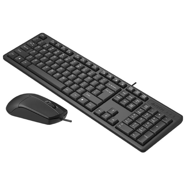 კლავიატურა+მაუსი A4Tech KR-3330/KR-3330S, Wired, USB, Keyboard And Mouse, Black