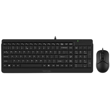 A4Tech Fstyler F1512, Wired, USB, Keyboard And Mouse, Black