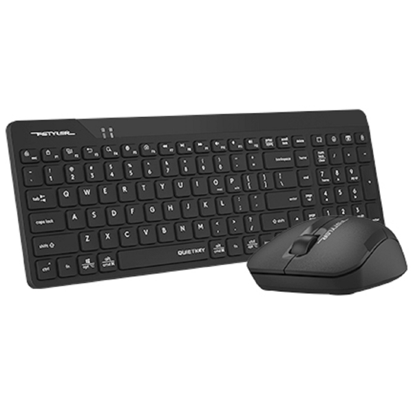 A4Tech Fstyler FG2300 Air2, Wireless, USB, Keyboard And Mouse, Black