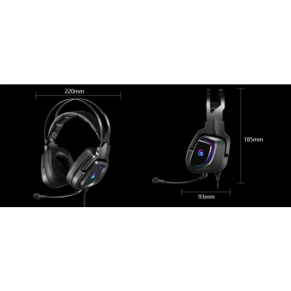 ყურსასმენი A4tech Bloody G570 Virtual 7.1, Gaming Headset, Wired, USB, Black