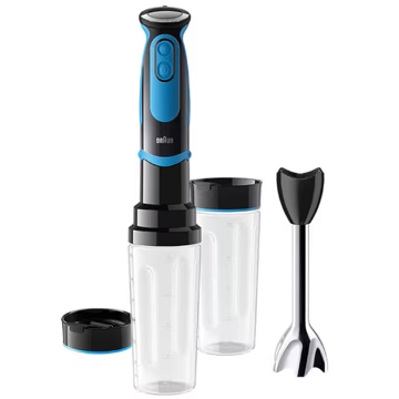 ხელის ბლენდერი Braun MQ5252BKBL, 1000W, 600ML, Blender, Black/Blue