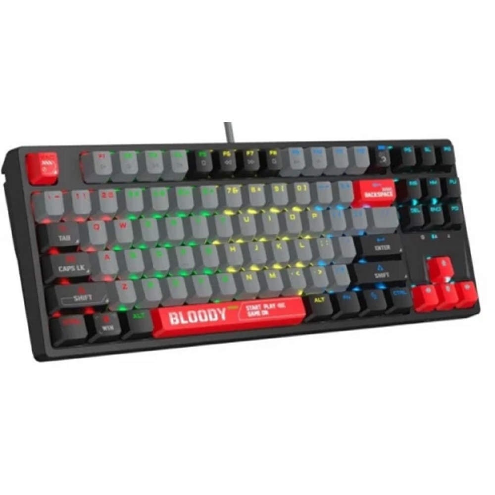 კლავიატურა A4Tech S87 Bloody, Wired, RGB, USB, Gaming Keyboard, Energy Red