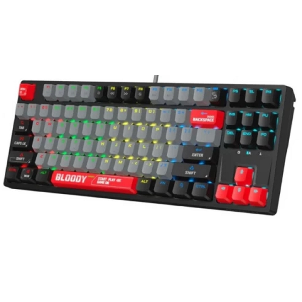 კლავიატურა A4Tech S87 Bloody, Wired, RGB, USB, Gaming Keyboard, Energy Red