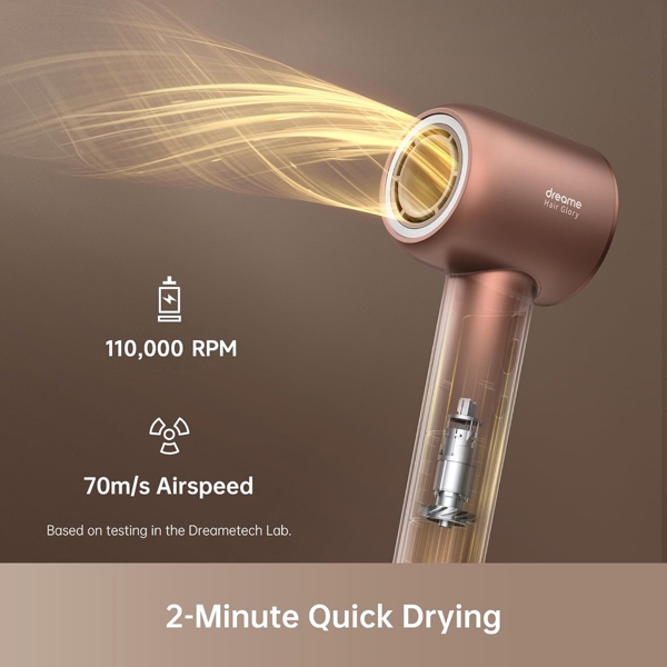 Dreame AHD6A-RS Hair Glory, 1600W, Hair Dryer, Rose Gold