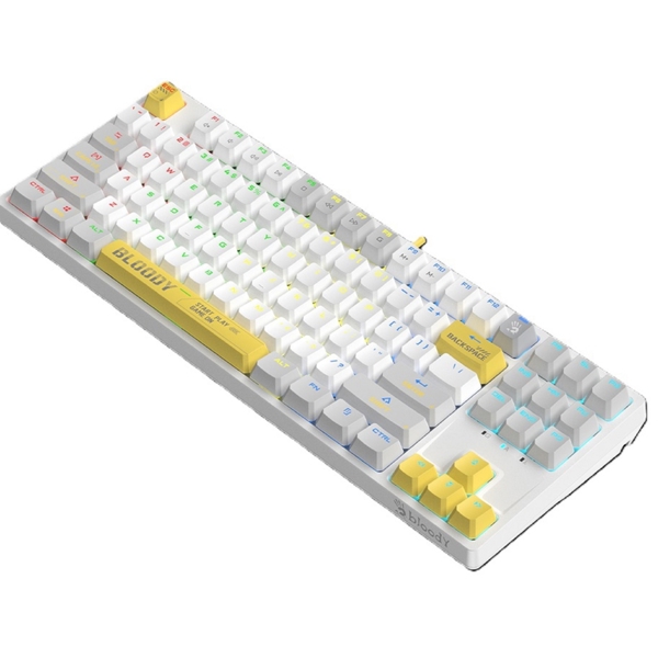 კლავიატურა A4Tech S87 Bloody, Wired, RGB, USB, Gaming Keyboard, Energy White