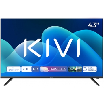 Kivi 43F730QB, 43", FHD, Smart TV, Android TV, USB, HDMI, LAN, BT, WIFI, Black