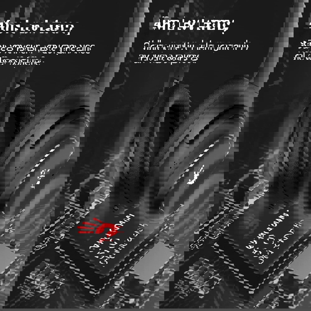 A4Tech M320 Bloody, Gaming Headset, Wireless, Bluetooth, Black