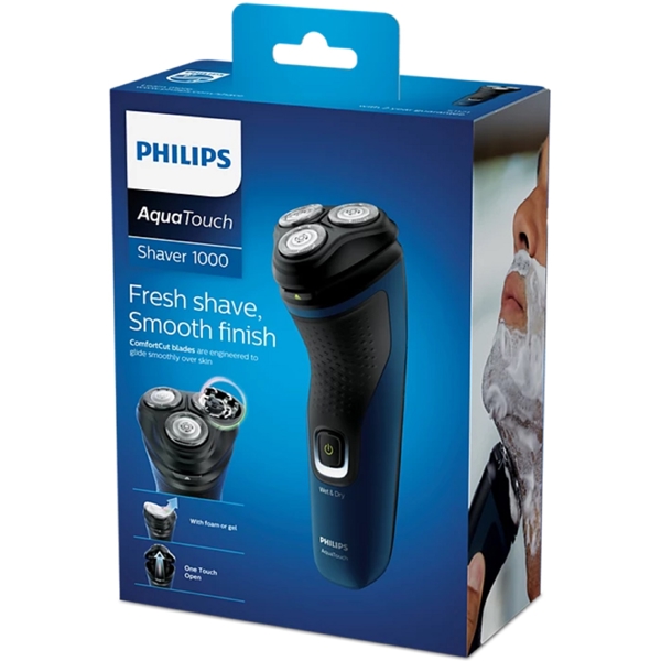 წვერსაპარსი Philips S1121/41, Electric Shaver, Blue