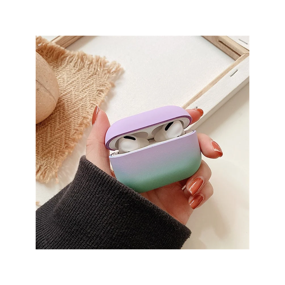 TVC 680901766A, Apple AirPods Pro, Headphone Case, Purple/Green