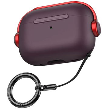 ყურსასმენის ქეისი TVC 680901792E, Apple AirPods Pro 2, Headphone Case, Purple/Red