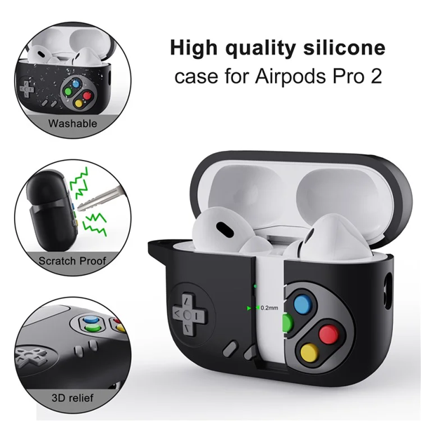 ყურსასმენის ქეისი TVC 680902142B, Apple AirPods Pro (Gen 2)/Pro 2, Headphone Case, Grey