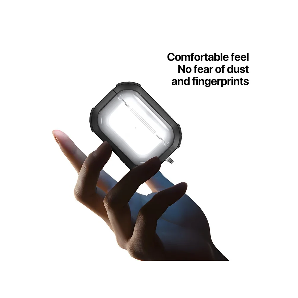 ყურსასმენის ქეისი TVC 680902838A, Apple AirPods Pro (2nd gen), Headphone Case, Black