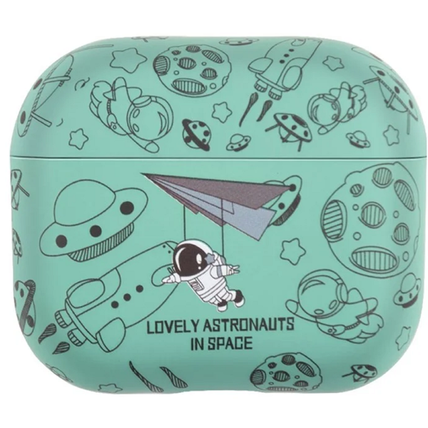 ყურსასმენის ქეისი TVC 680901144C, Apple AirPods 3, Headphone Case, Green Astronaut