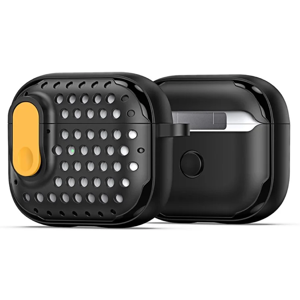 TVC 680902890G, Apple AirPods 3, Headphone Case, Black/Yellow