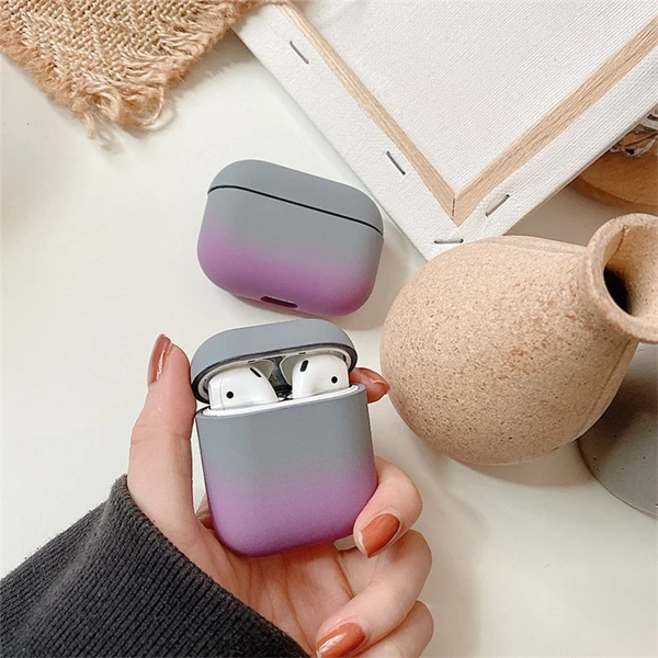 ყურსასმენის ქეისი TVC 680901765F, Apple AirPods 2nd Gen, Headphone Case, Grey/Purple