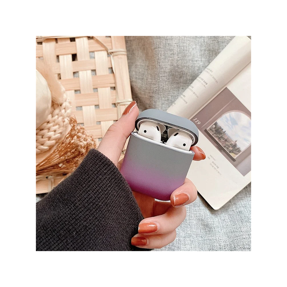 TVC 680901765F, Apple AirPods 2nd Gen, Headphone Case, Grey/Purple