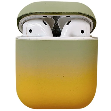 TVC 680901765D, Apple AirPods 2nd Gen, Headphone Case, Green/Yellow