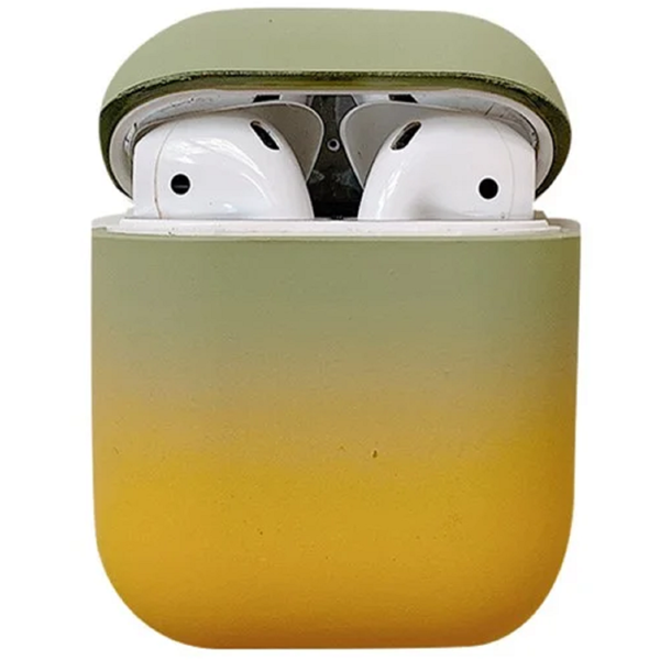 TVC 680901765D, Apple AirPods 2nd Gen, Headphone Case, Green/Yellow