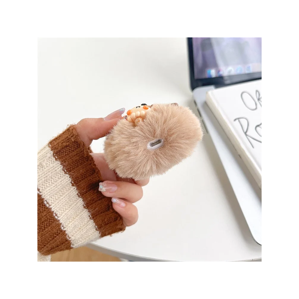 TVC 680901725A, Apple AirPods 2nd Gen, Headphone Case, Brown