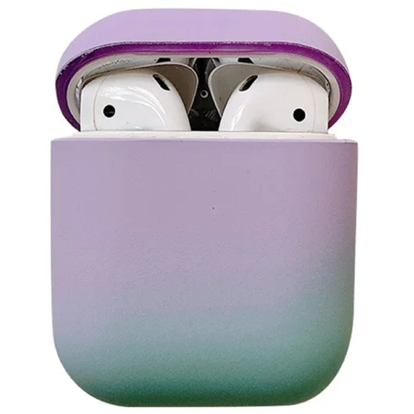 TVC 680901765A, Apple AirPods 2nd Gen, Headphone Case, Purple/Green