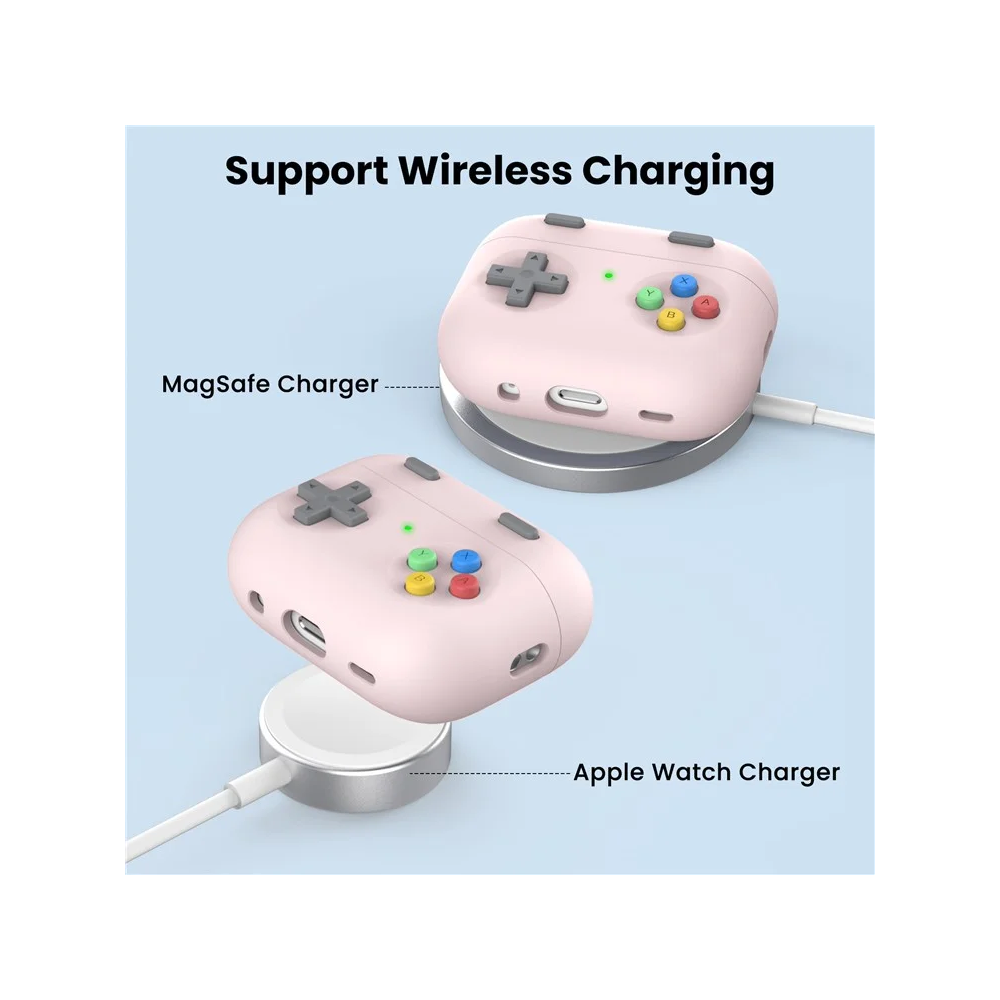 ყურსასმენის ქეისი TVC 680902648A, Apple AirPods Pro 2, Headphone Case, Pink