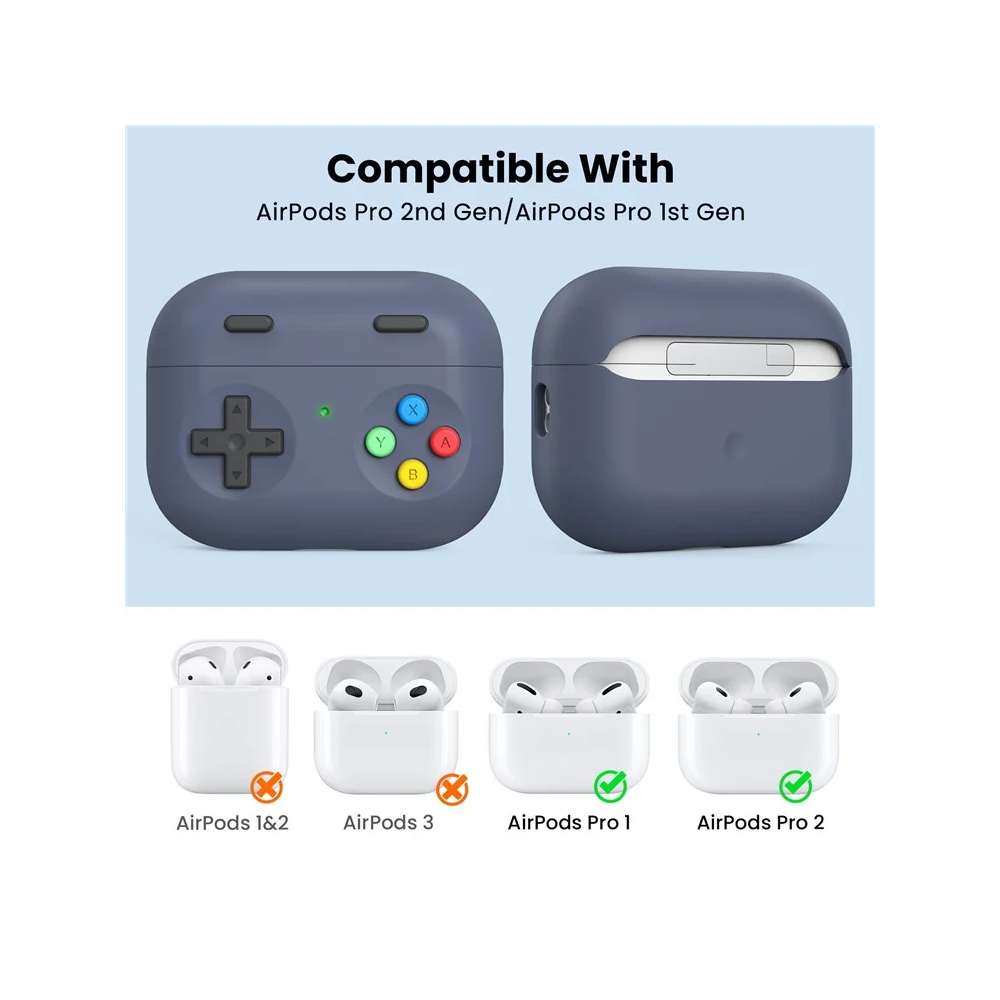 TVC 680902648E, Apple AirPods Pro 2, Headphone Case, Midnight Blue