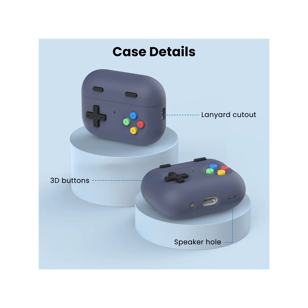 TVC 680902648E, Apple AirPods Pro 2, Headphone Case, Midnight Blue