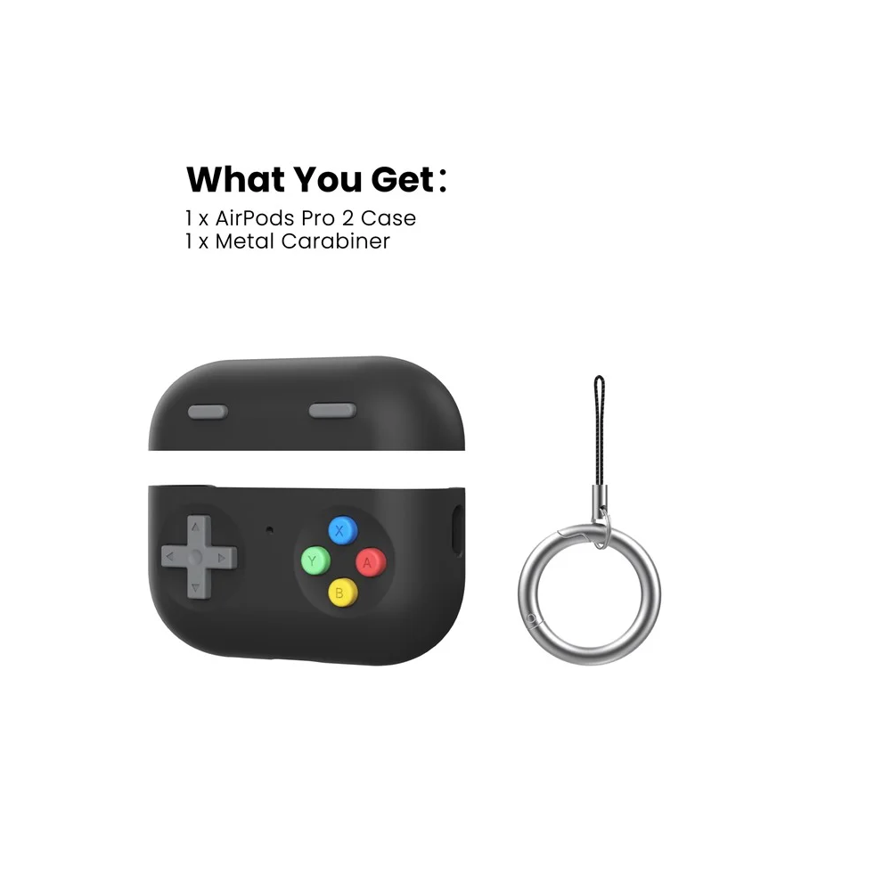 TVC 680902648B, Apple AirPods Pro 2, Headphone Case, Black