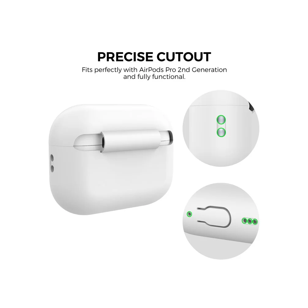 TVC 680901844B, Apple AirPods Pro 2, Headphone Case, White