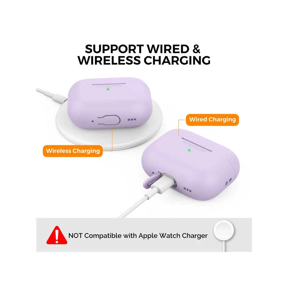 TVC 680901844I, Apple AirPods Pro 2, Headphone Case, Purple