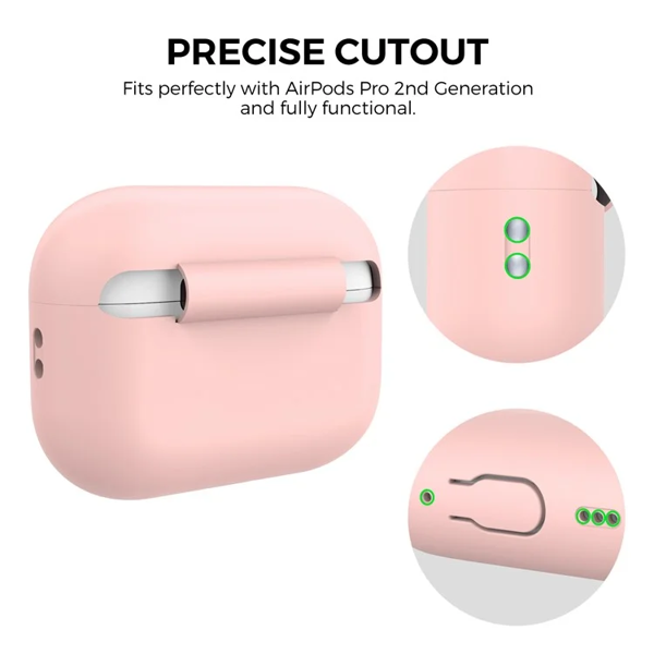 ყურსასმენის ქეისი TVC 680901844C, Apple AirPods Pro 2, Headphone Case, Pink