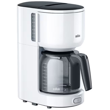 Braun KF3100WH, 1000W, Coffee Maker, Black