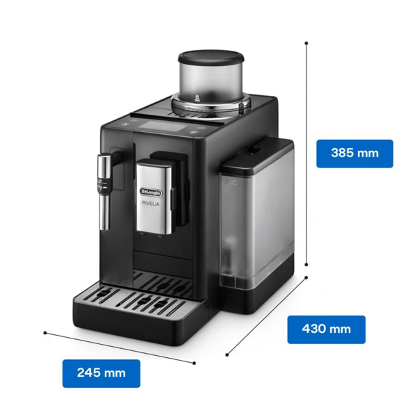 ყავის აპარატი DeLonghi EXAM440.35.B S11, 1450W, 1.4L, Coffee Machine, Black Onyx