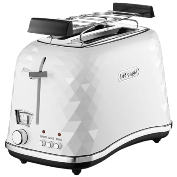 DeLonghi CTJ2103W, 900W, Toaster, White