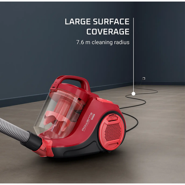 მტვერსასრუტი Rowenta RO2913EA, 900W, 1.2L, Vacuum Cleaner, Red