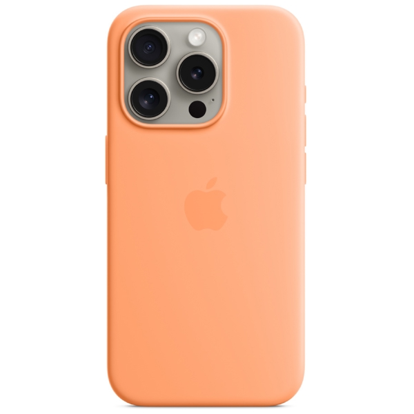 Apple MT1H3ZM/A, For iPhone 15 Pro, Cover, Orange Sorbet